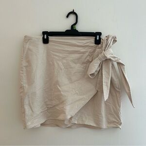 Express wrap mini skirt